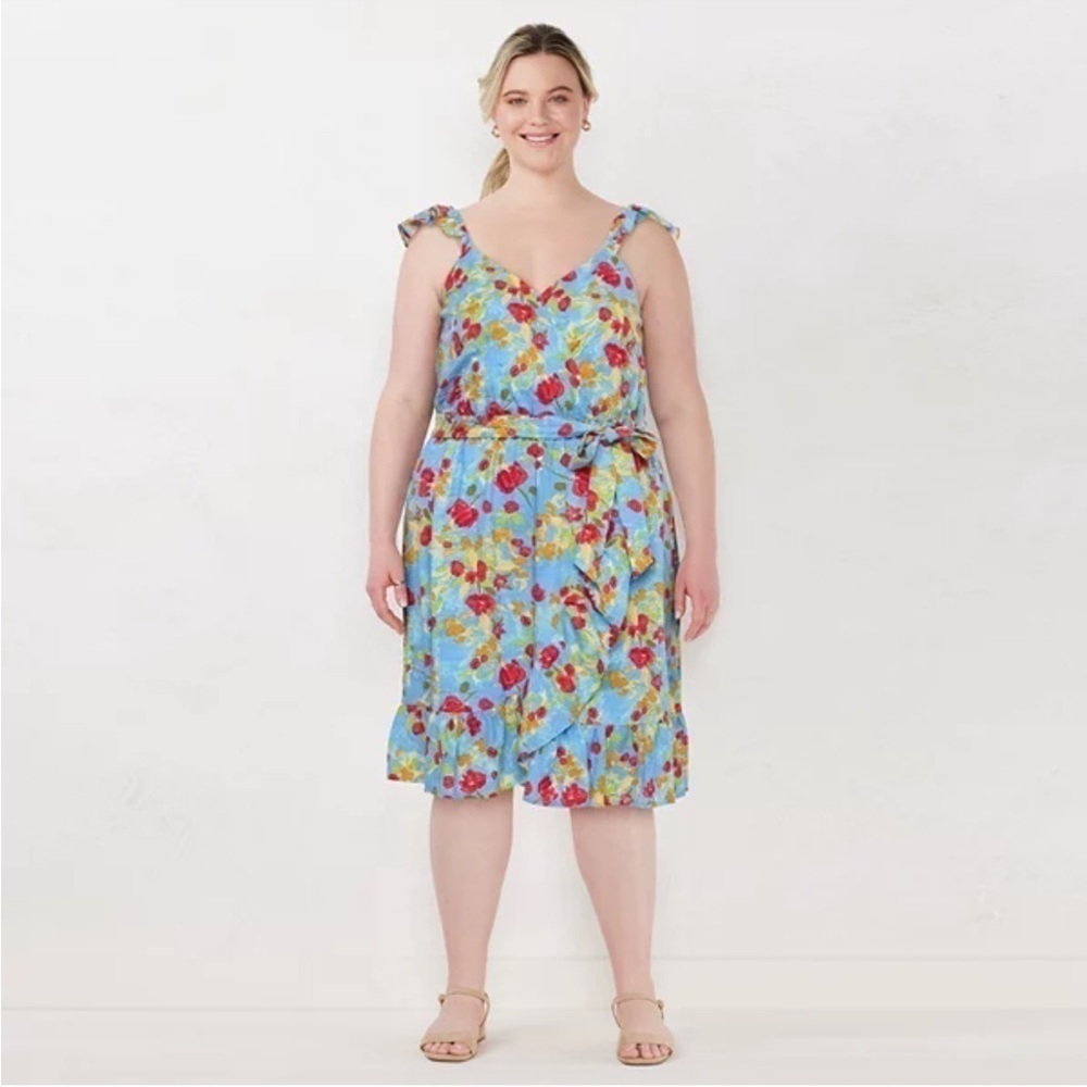 Lauren Conrad floral mini dress . Size PXXL  New.